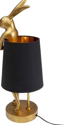 KARE Tischleuchte Animal Rabbit Gold/Schwarz 50cm Online