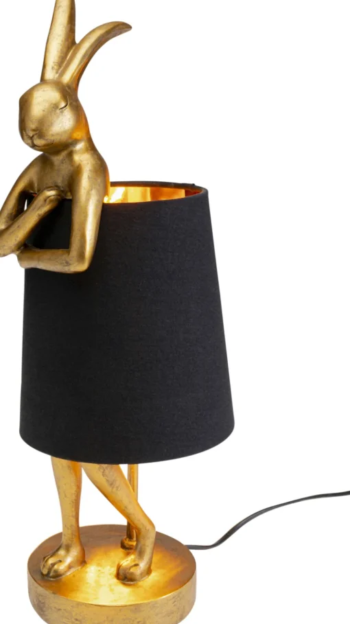 KARE Tischleuchte Animal Rabbit Gold/Schwarz 50cm Online