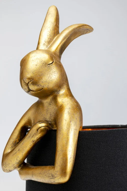 KARE Tischleuchte Animal Rabbit Gold/Schwarz 50cm Online