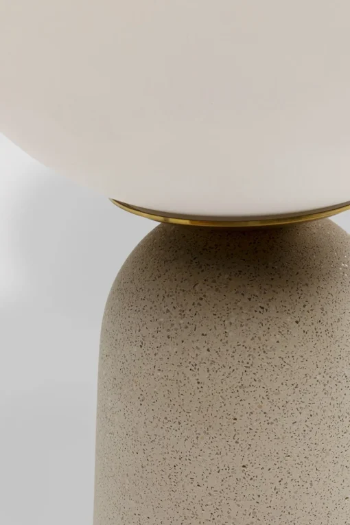 KARE Tischleuchte Bollie Beige 33cm New