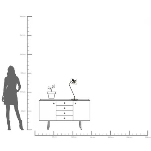 KARE Tischleuchte Speaker 54cm Fashion
