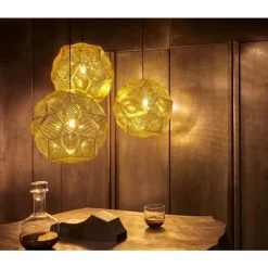 KARE Tom Dixon Hängeleuchte PUFF round Trio brass Online