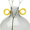 KARE Vase Amore Handle Grau 23cm Fashion