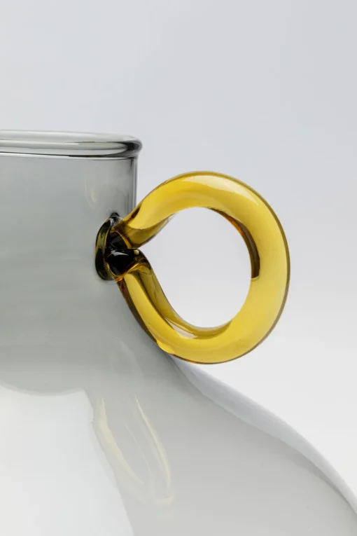 KARE Vase Amore Handle Grau 23cm Fashion