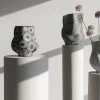 KARE Vase Anemone Grau 33cm Clearance