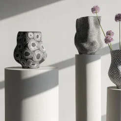 KARE Vase Anemone Grau 33cm Clearance