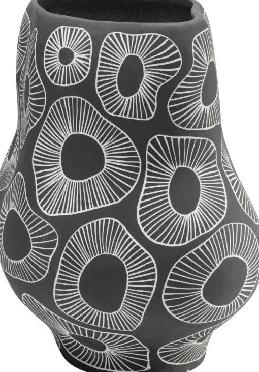 KARE Vase Anemone Grau 33cm Clearance