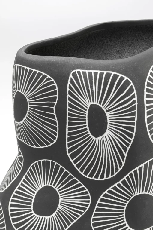 KARE Vase Anemone Grau 33cm Clearance