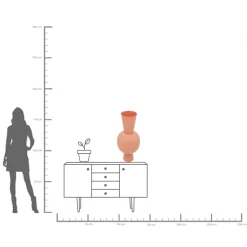 KARE Vase Blow Peach 83cm Online