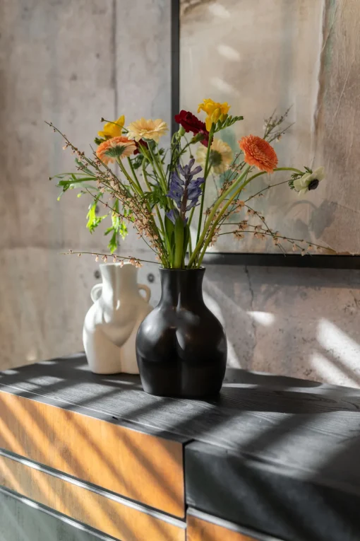 KARE Vase Donna Schwarz 22cm Hot