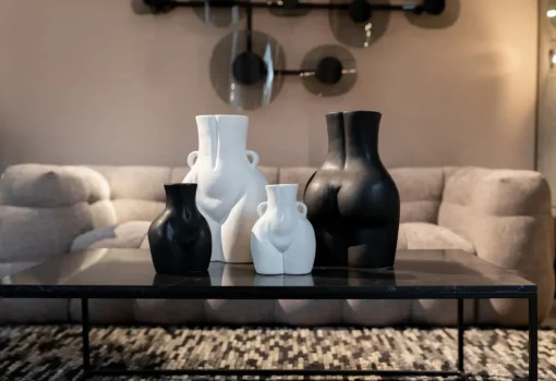 KARE Vase Donna Schwarz 22cm Hot