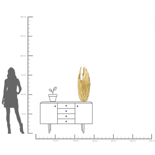 KARE Vase Feathers Gold 91 Online