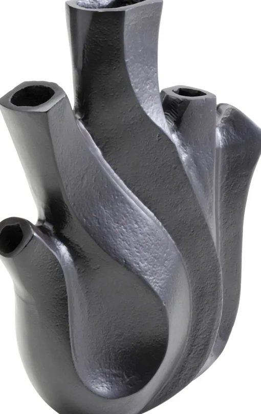 KARE Vase Flame Schwarz 25cm Sale