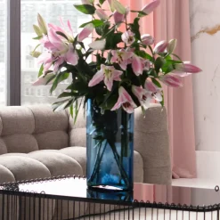 KARE Vase Grazioso Blau 40cm Discount