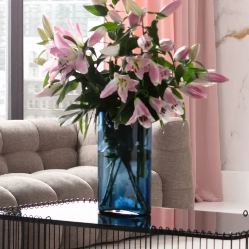 KARE Vase Grazioso Blau 40cm Discount