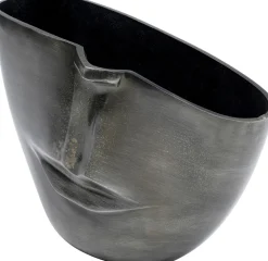 KARE Vase Half Face Anthrazit 31cm Best
