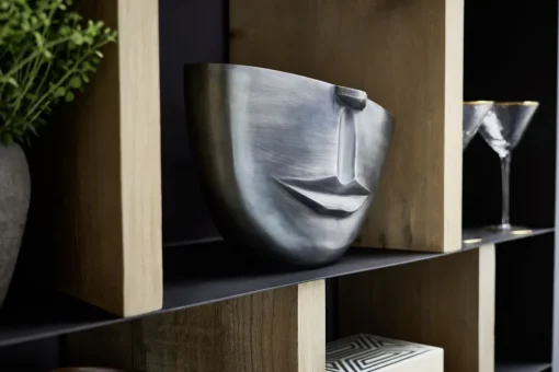 KARE Vase Half Face Anthrazit 31cm Best
