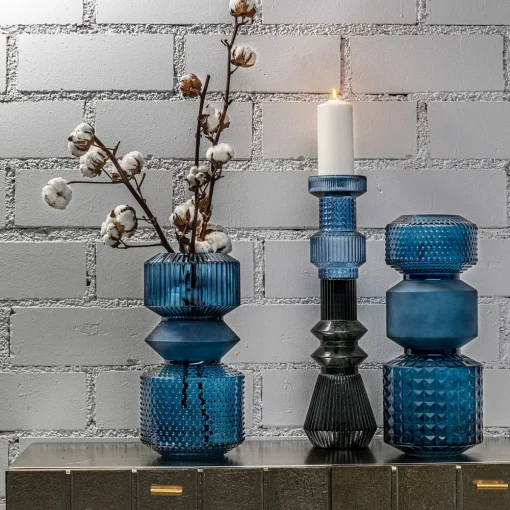 KARE Vase Marvelous Duo Blau 42cm Discount