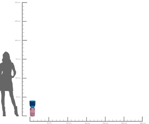 KARE Vase Marvelous Duo Blau Lila 40cm Discount