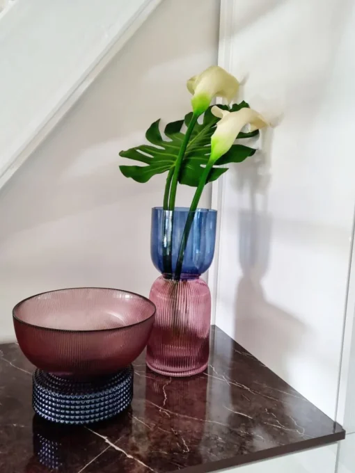 KARE Vase Marvelous Duo Blau Lila 40cm Discount