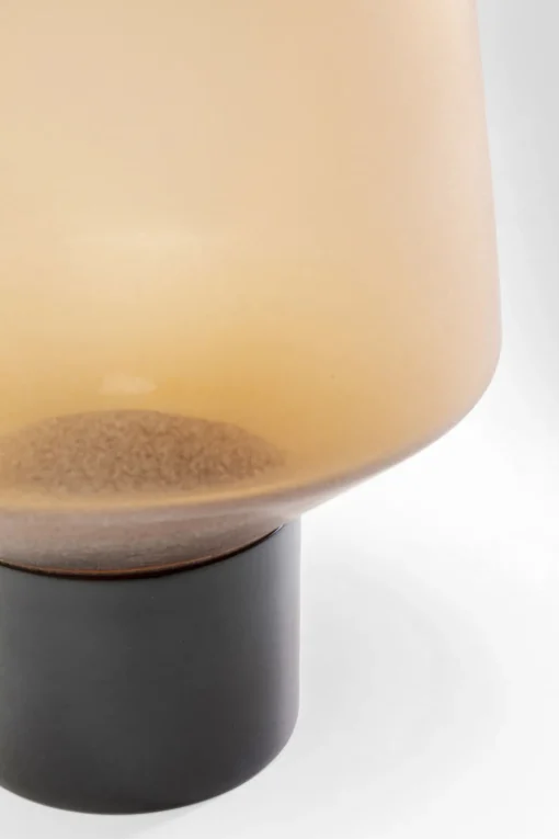 KARE Vase Noble Ring Amber Matt 26cm Discount