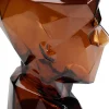 KARE Vase Prisma Face Braun 30cm Outlet