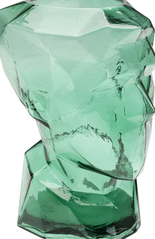 KARE Vase Prisma Face Grün 30cm Hot