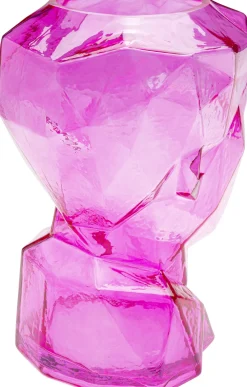 KARE Vase Prisma Face Pink 30cm Fashion
