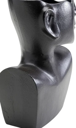 KARE Vase Rostro Side Schwarz 27cm Fashion