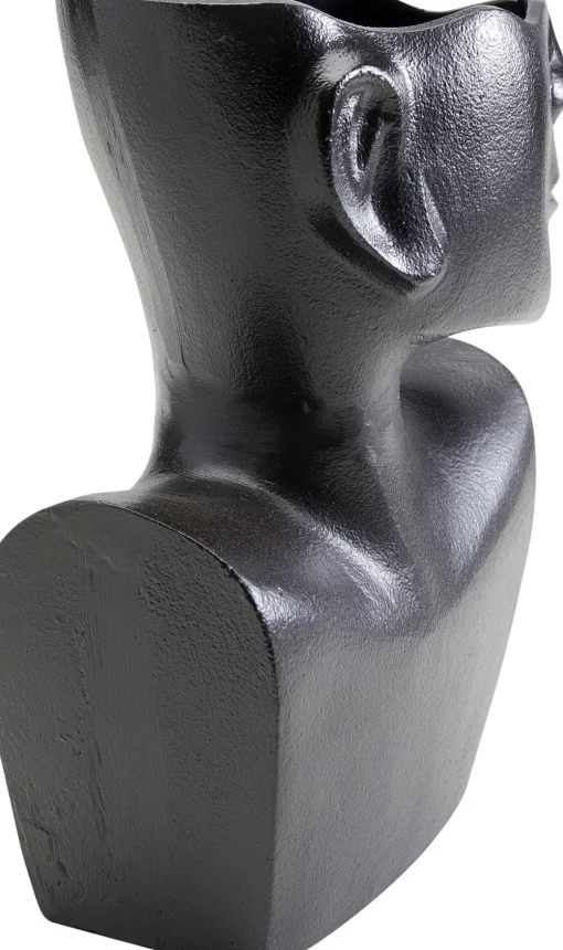KARE Vase Rostro Side Schwarz 27cm Fashion