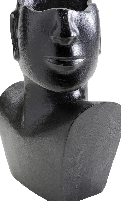 KARE Vase Rostro Side Schwarz 27cm Fashion