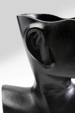 KARE Vase Rostro Side Schwarz 27cm Fashion