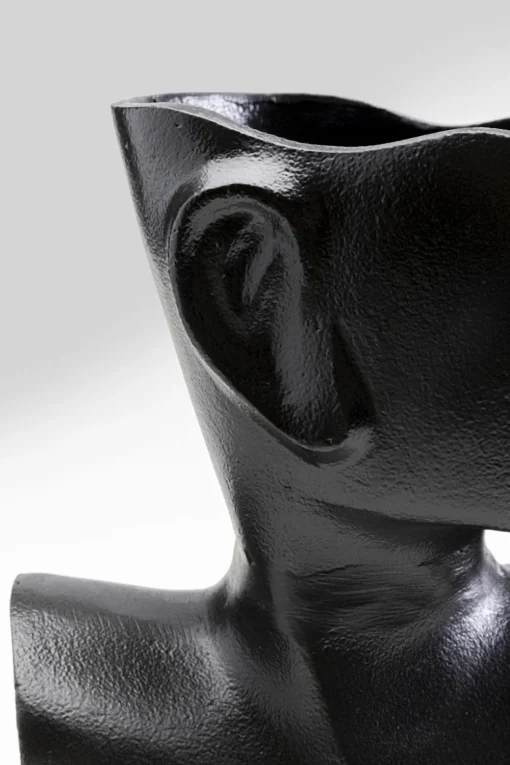 KARE Vase Rostro Side Schwarz 27cm Fashion