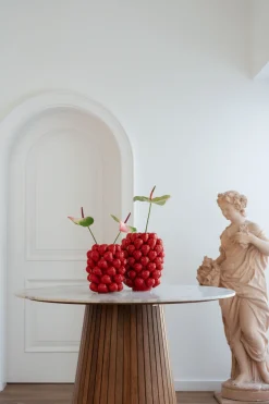 KARE Vase Strawberries Rot 30cm Fashion