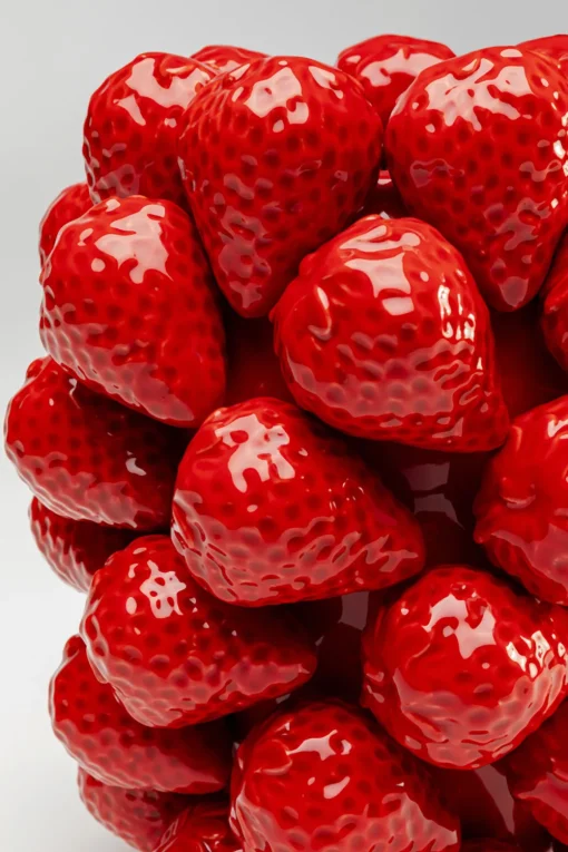 KARE Vase Strawberries Rot 24cm Sale