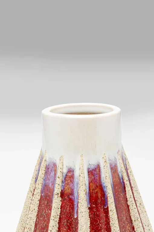 KARE Vase Tic Tac Rot 24cm New