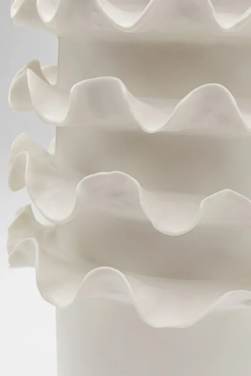 KARE Vase Viento Weiß 39cm Online
