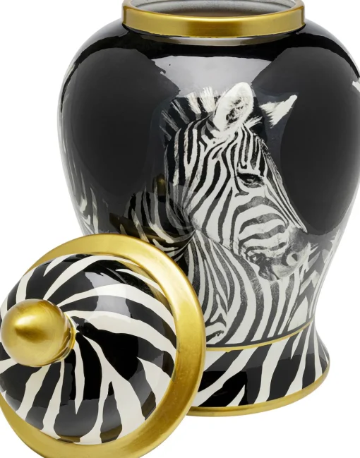 KARE Vase Zebra Face 38cm New