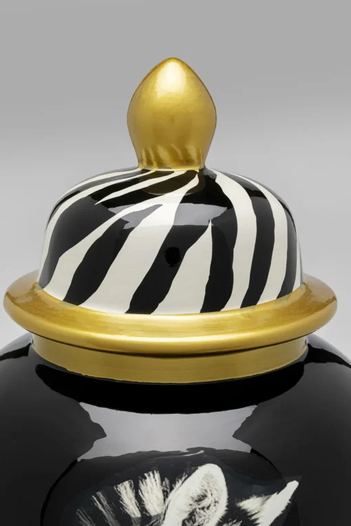 KARE Vase Zebra Face 38cm New