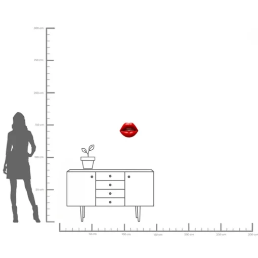 KARE Wandobjekt Lips 30cm Online