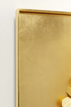 KARE Wandobjekt Mikado Gold 120x120cm Clearance