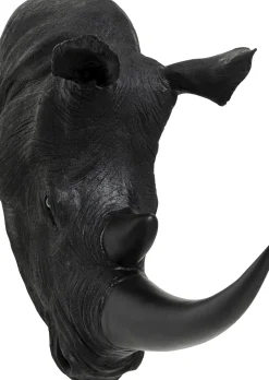 KARE Wandobjekt Rhino Head Antique Schwarz 22x43cm Online