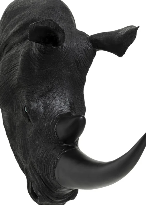 KARE Wandobjekt Rhino Head Antique Schwarz 22x43cm Online