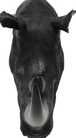 KARE Wandobjekt Rhino Head Antique Schwarz 22x43cm Online
