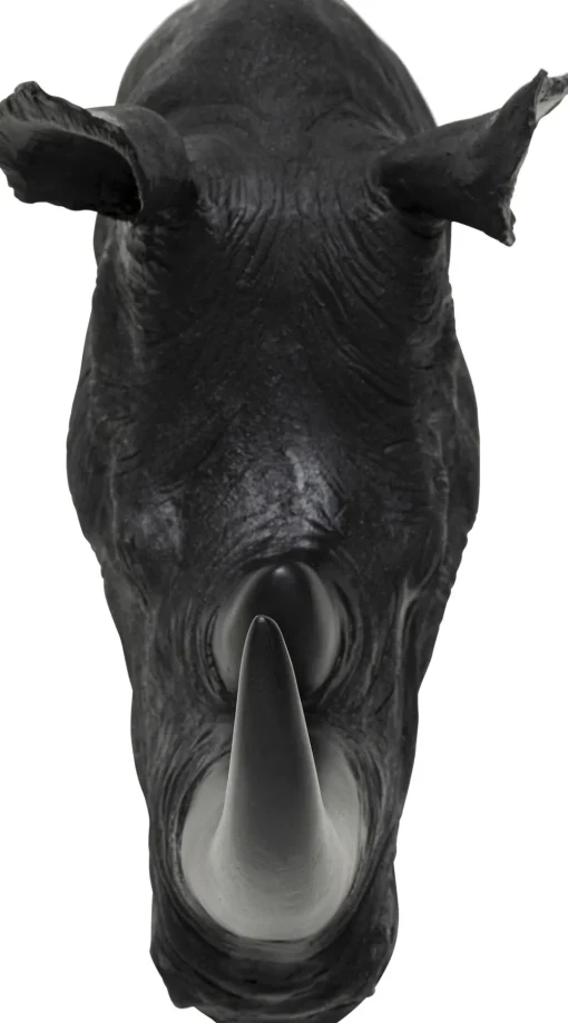 KARE Wandobjekt Rhino Head Antique Schwarz 22x43cm Online