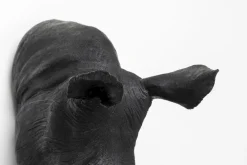 KARE Wandobjekt Rhino Head Antique Schwarz 22x43cm Online