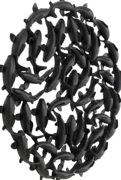 KARE Wandobjekt School of Koi Schwarz Ø160cm Online