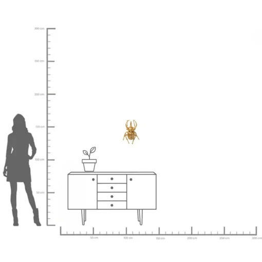 KARE Wandschmuck Atlas Beetle Gold New