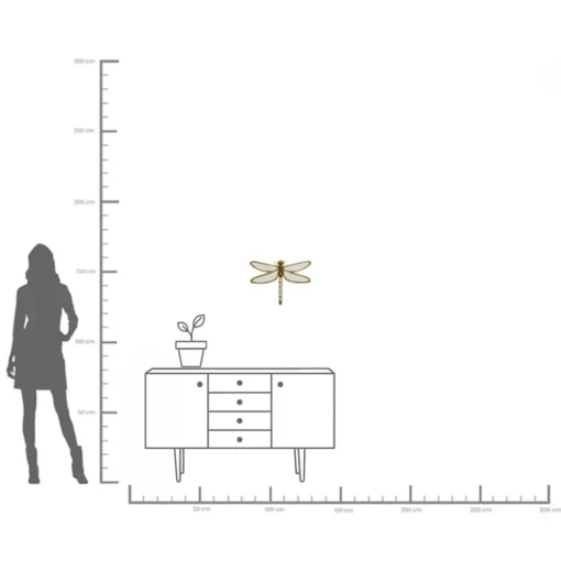 KARE Wandschmuck Dragonfly Mirror 36x46cm Fashion