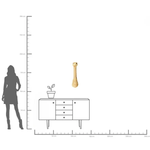 KARE Wandschmuck Ostrich Gold 19x72cm Online
